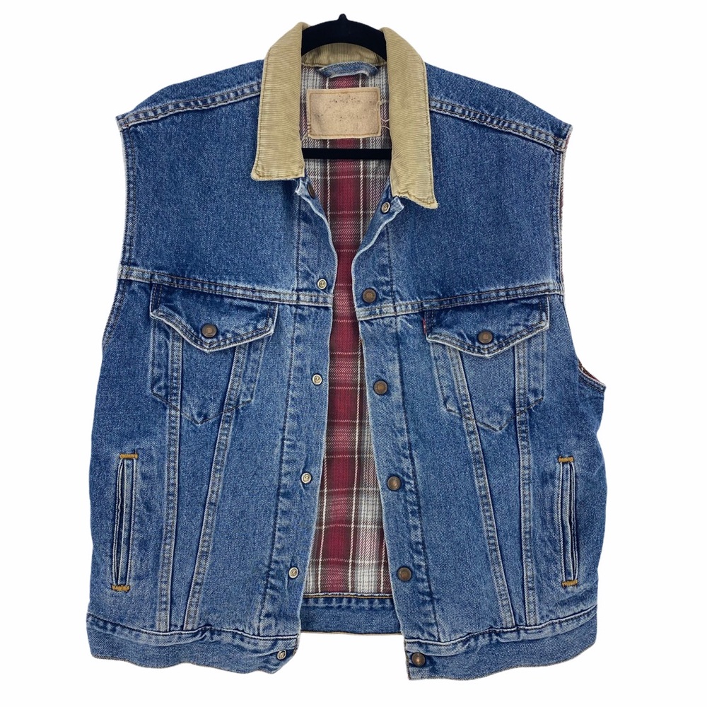 Levi’s- Reversible Vintage Denim and Plaid Vest